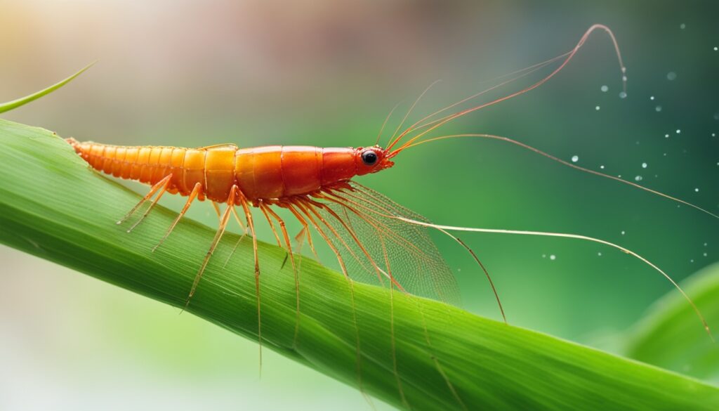 filter feeding behavior of bamboo shrimp