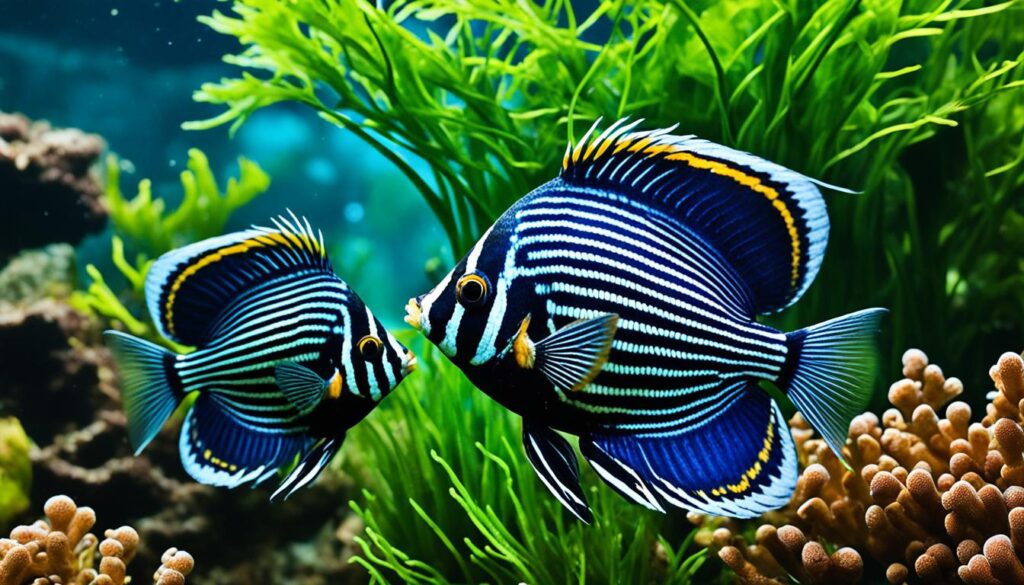 African Butterfly Fish in Natural Habitat