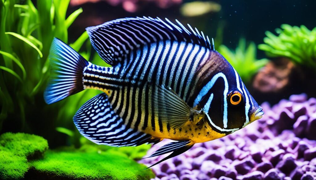 African Butterfly Fish in their Natural Habitat