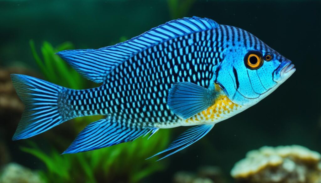 Blue Acara Cichlid physical traits