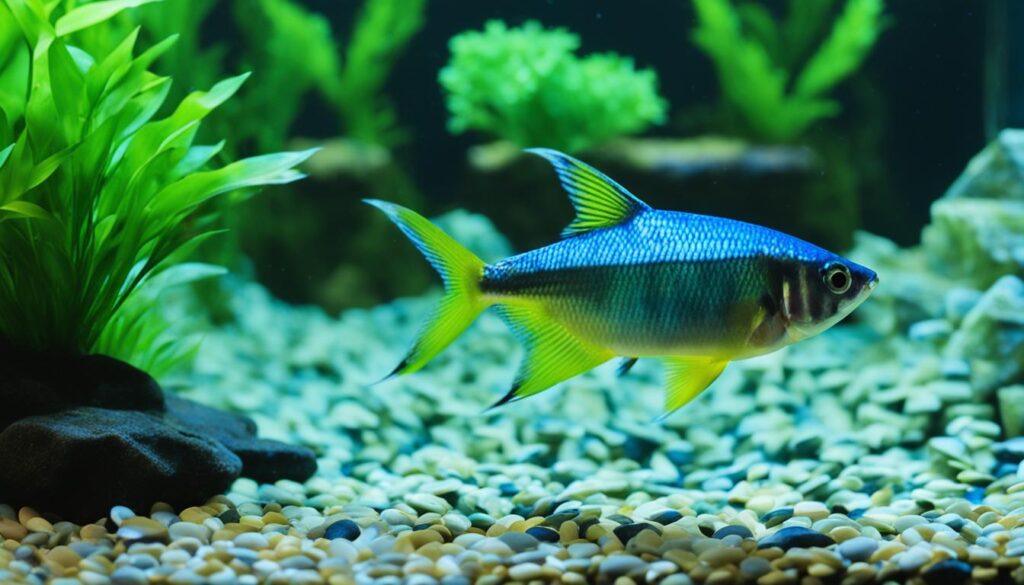 Diamond Tetra in proper tank lighting