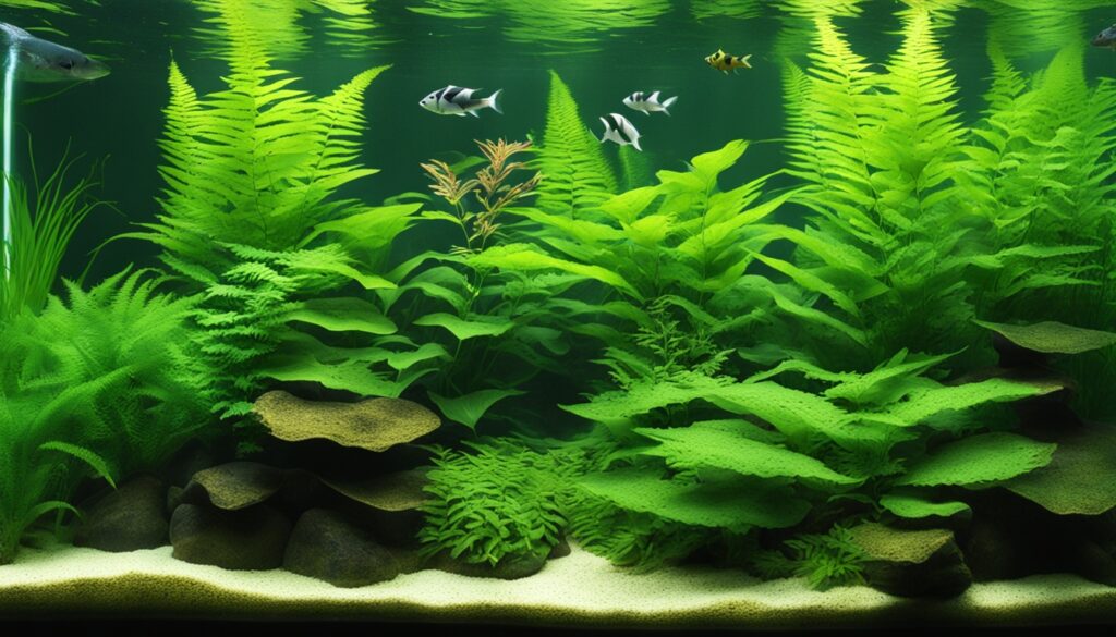 Java Fern Varieties in Aquarium