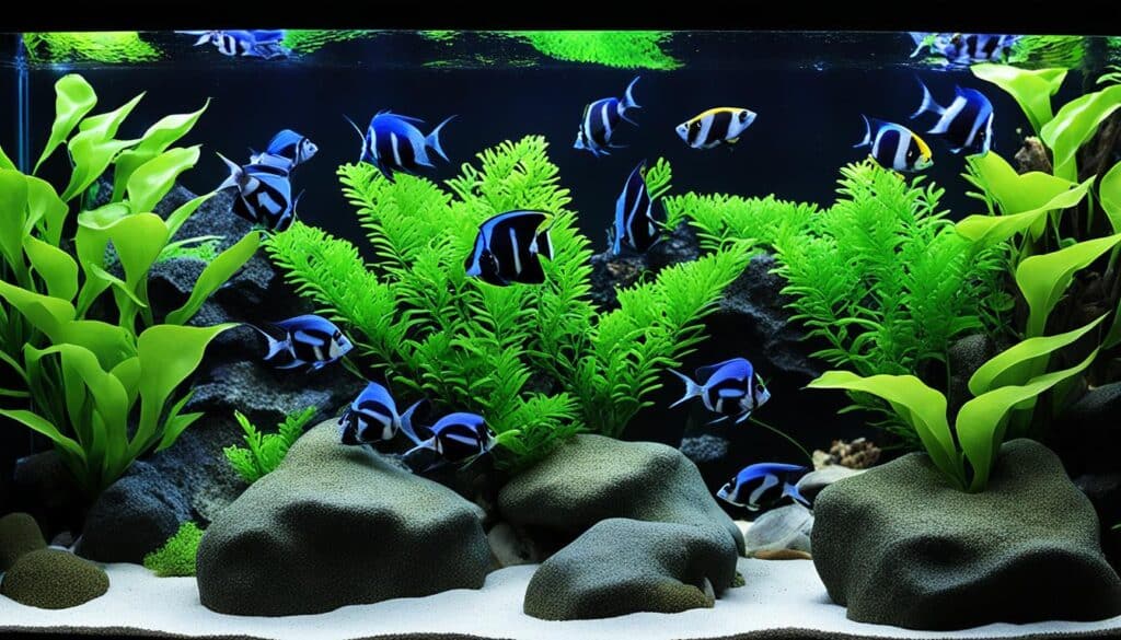 Midnight Angelfish tank setup