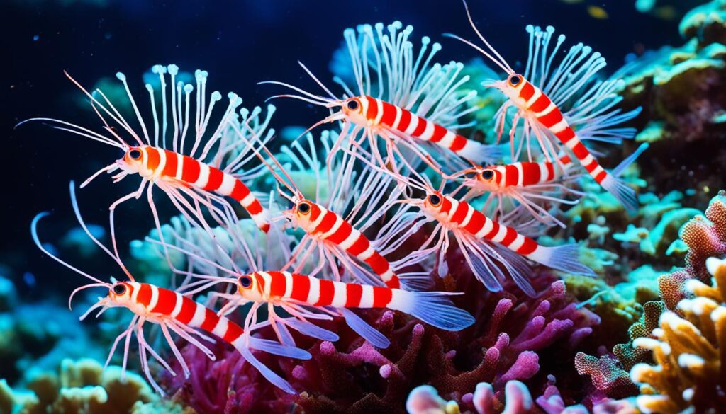 Peppermint Shrimp in Natural Habitat