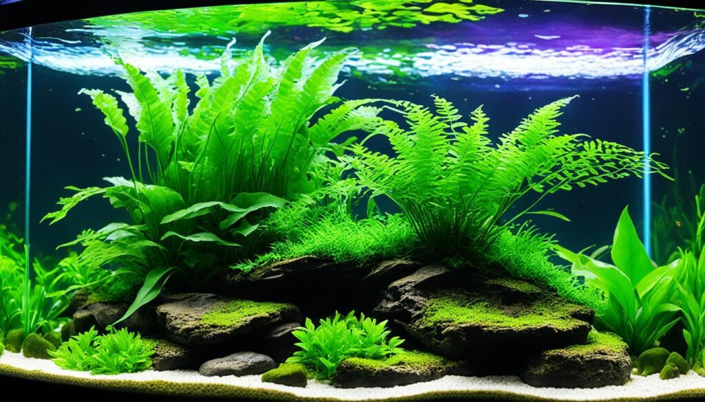 Preventing algae in aquariums