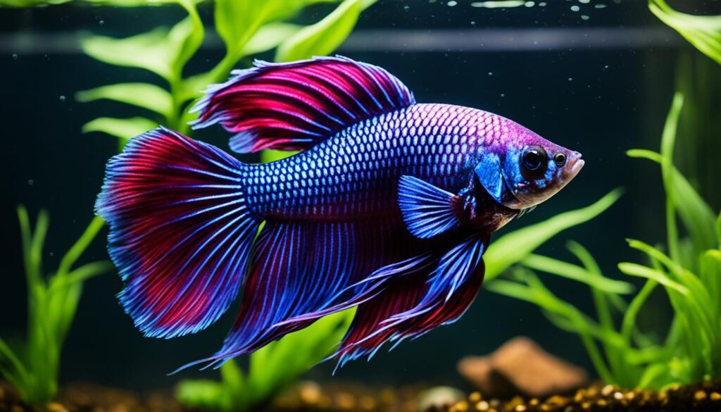 Purple Betta Fish