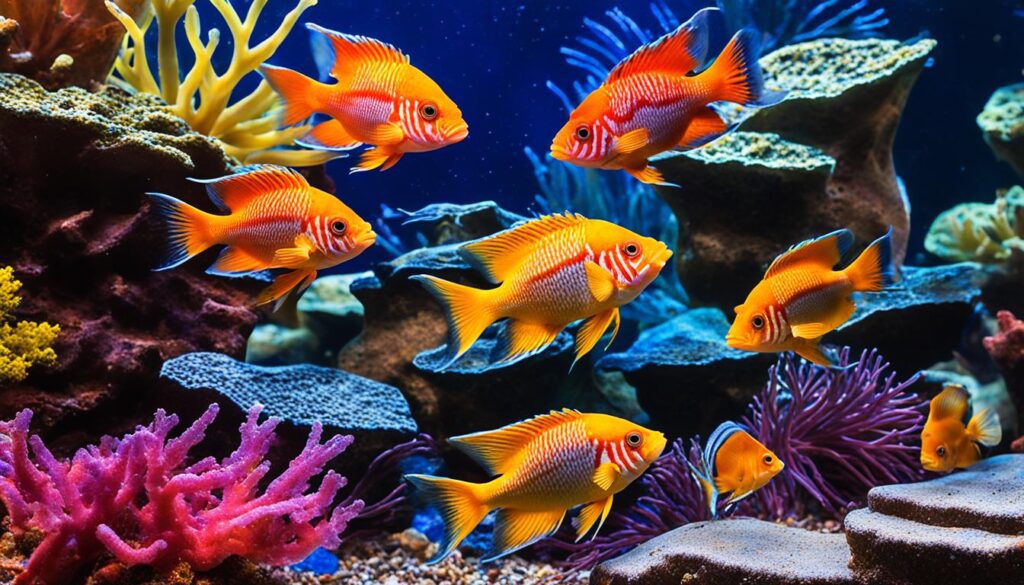 Red Zebra Cichlid Territorial Behavior