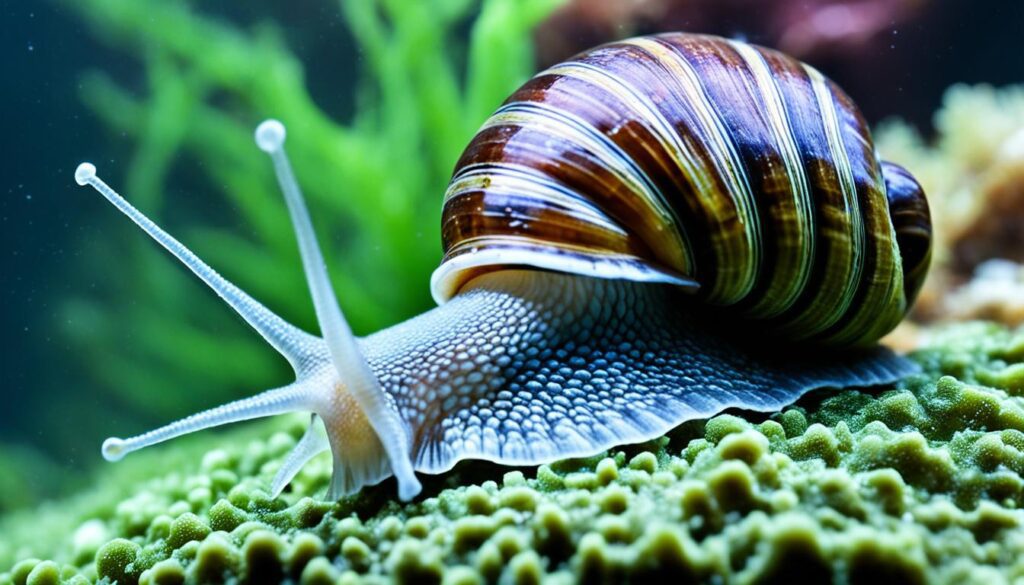 Trochus Snail Feeding