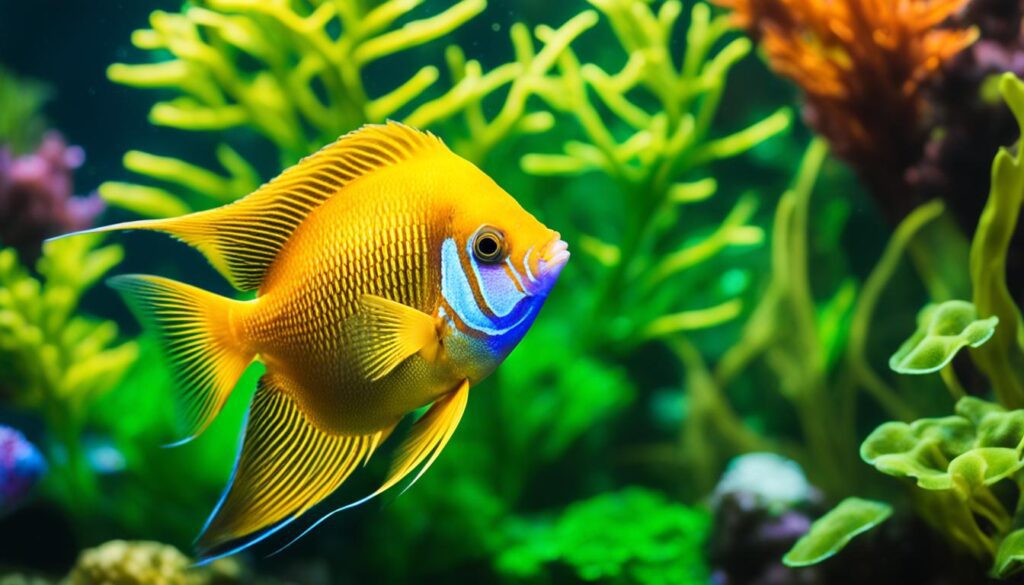 golden angelfish