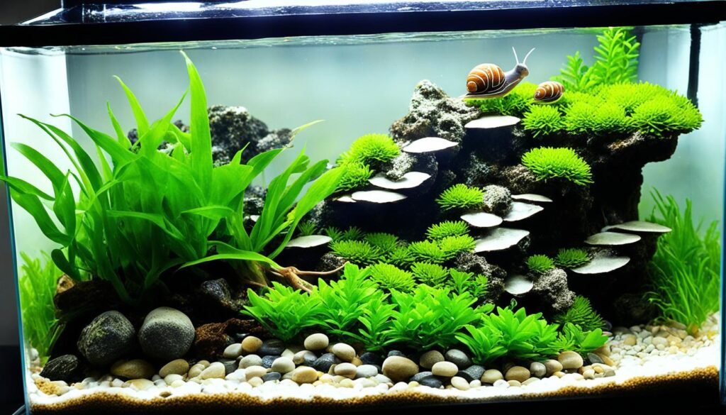 nerite snail tank setup