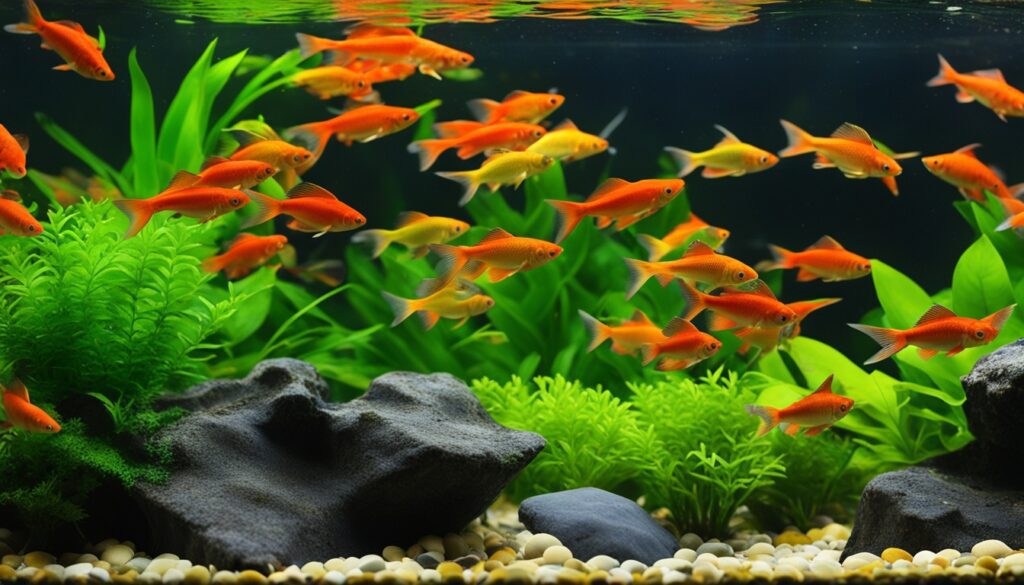 shoaling fish in community tank setup