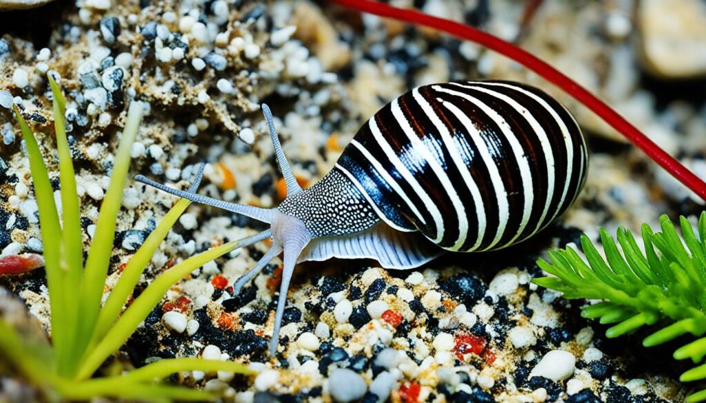 zebra nerite snail