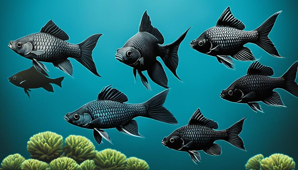 Black Moor goldfish evolution