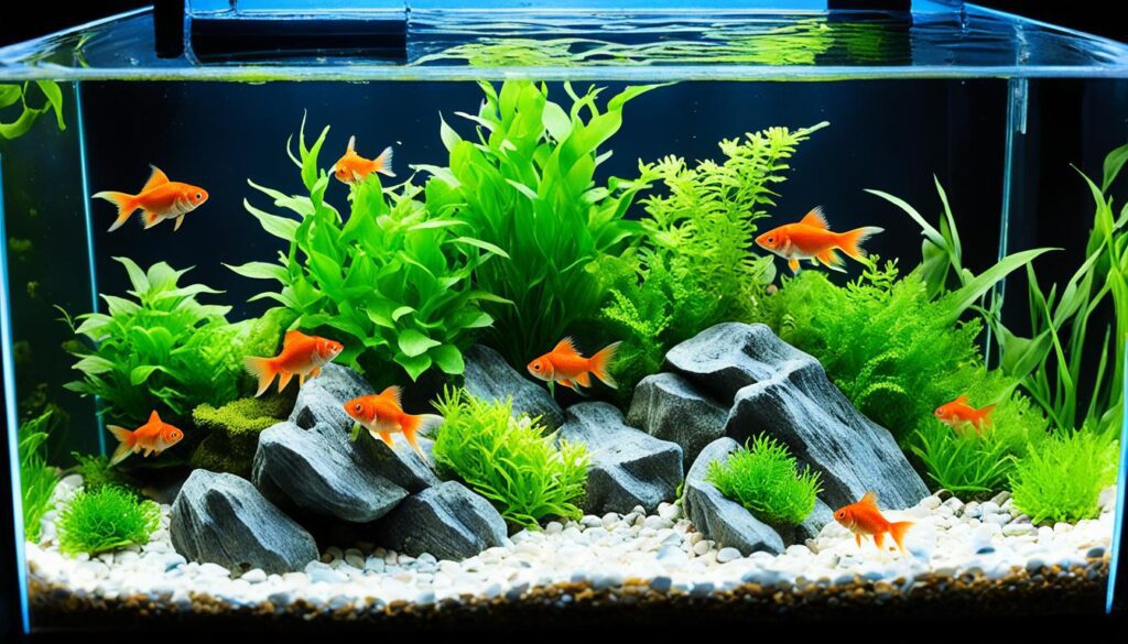 Goldfish aquarium design