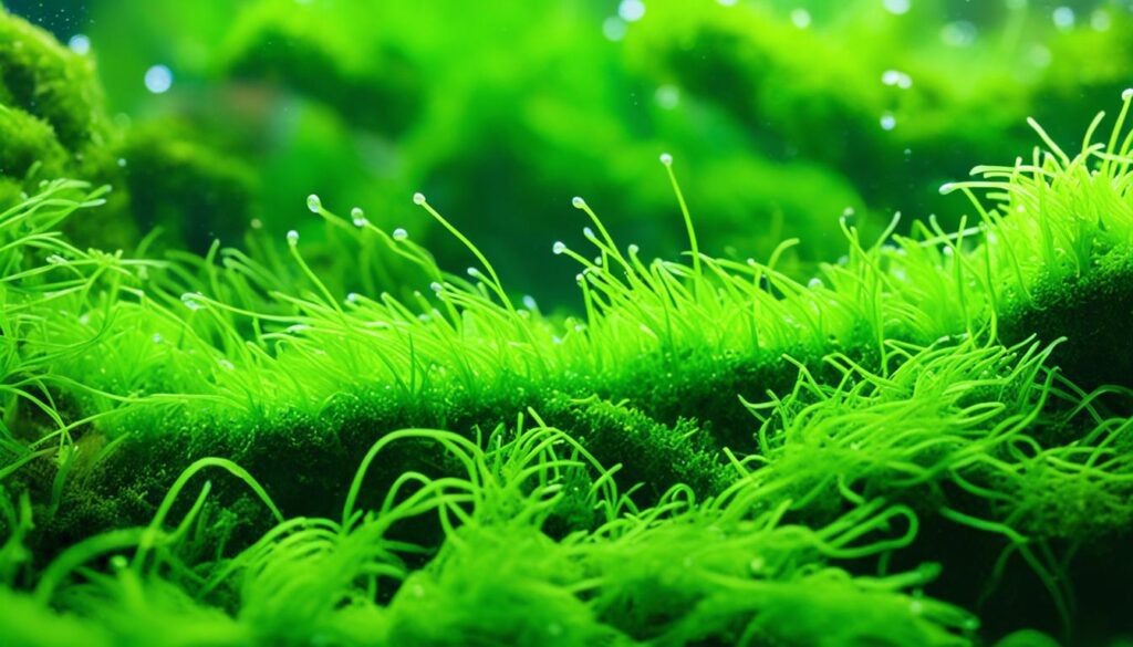 Java Moss in Shrimp Tank