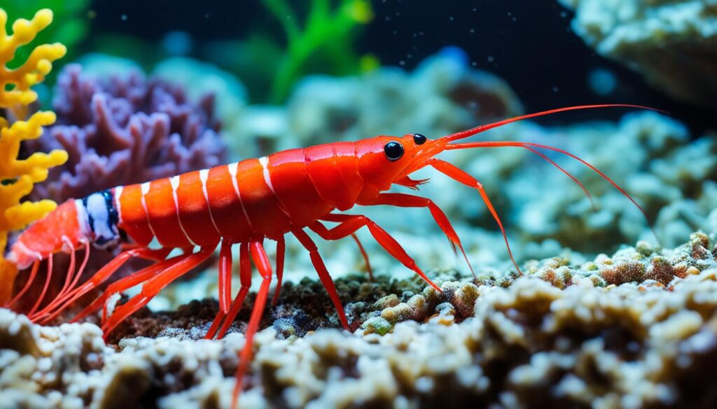 Opae Ula Shrimp in a Natural Aquarium Setting