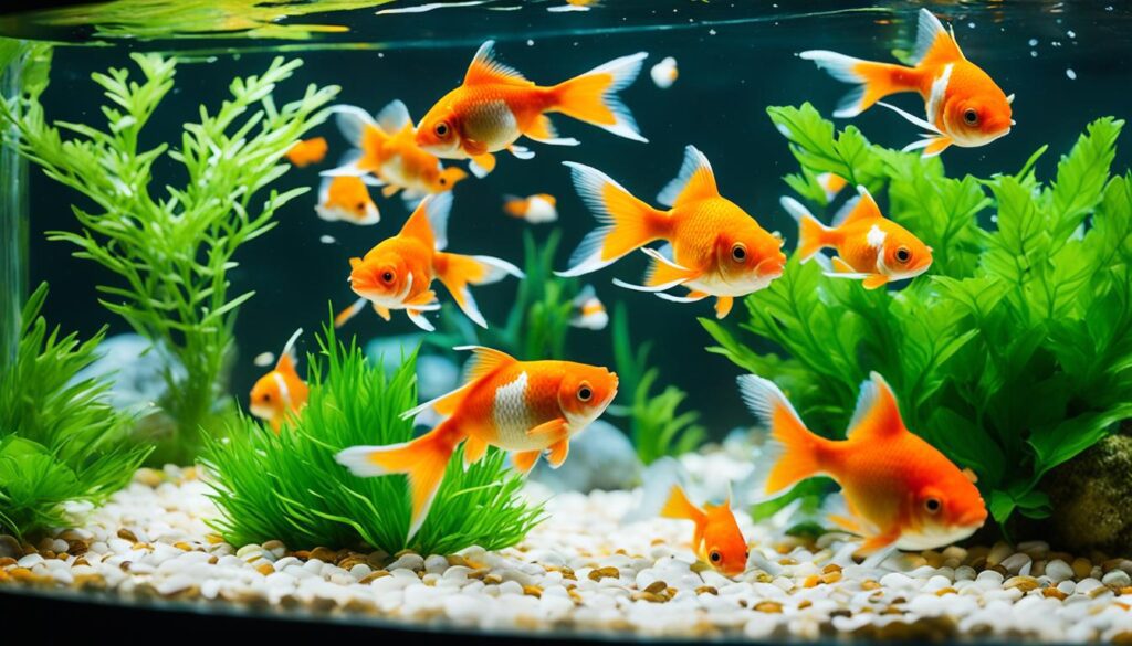 Oranda Goldfish in a Community Tank