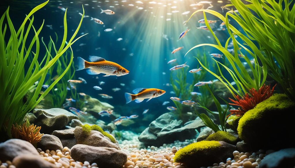 Peaceful aquarium fish