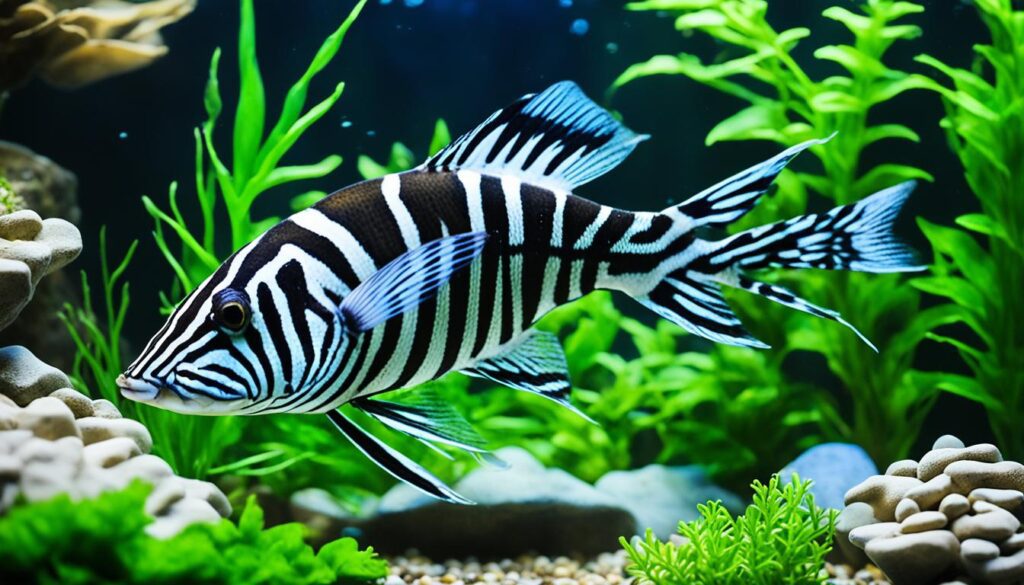 Zebra Danio in aquarium