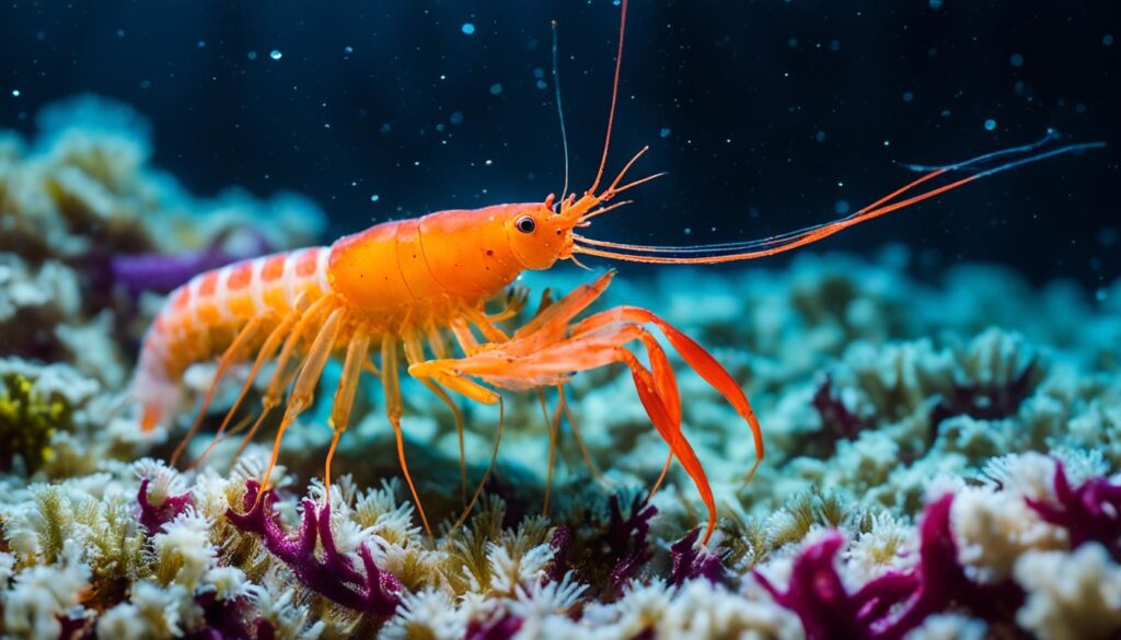 flower shrimp molting