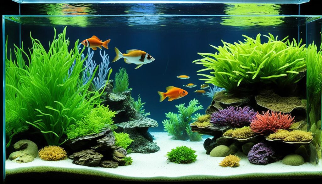 Aquarium biosecurity and substrate selection